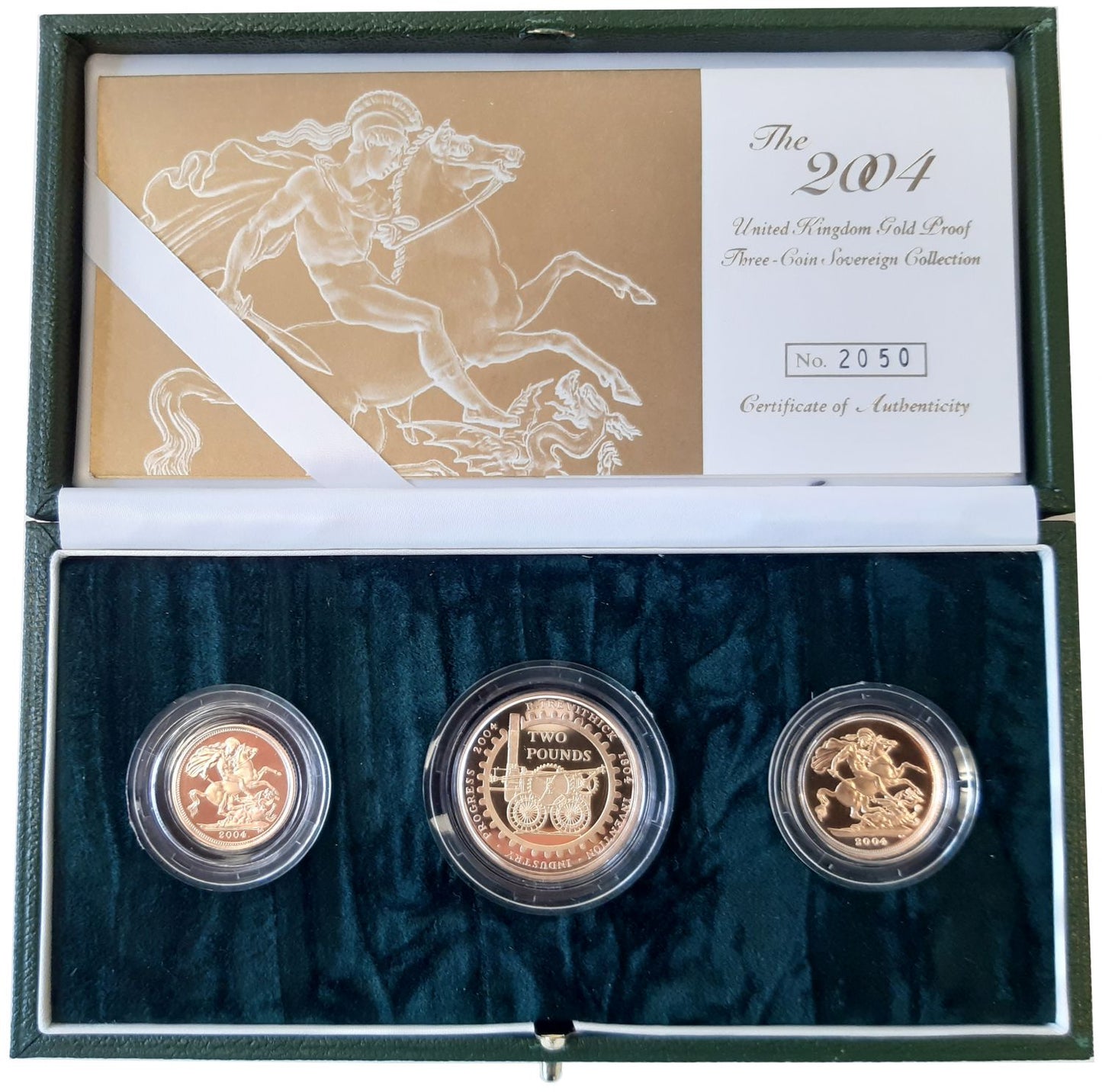 Elizabeth II 2004 3-coin gold proof Set