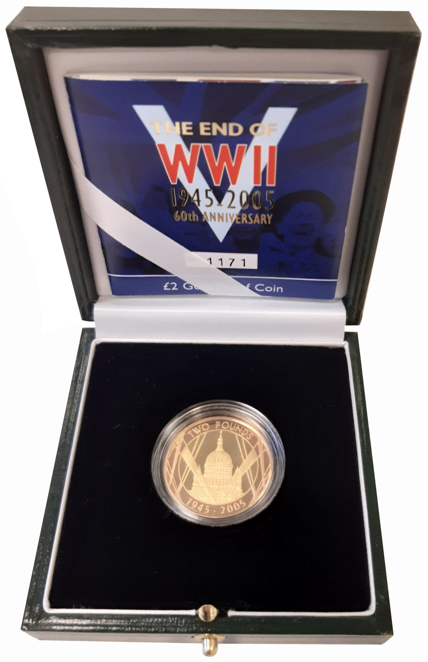 Elizabeth II 2005 proof Two-Pounds End WWII