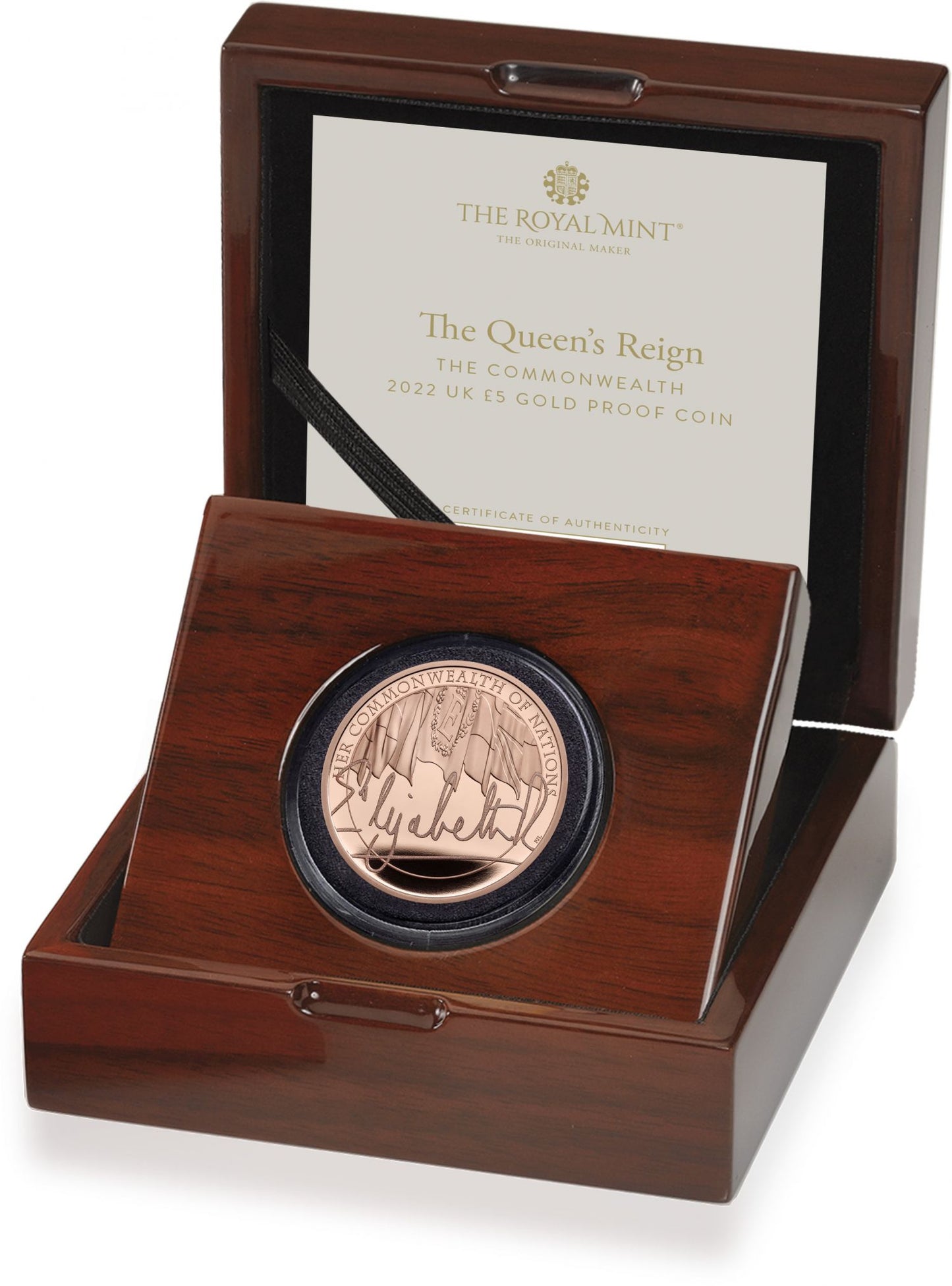 Elizabeth II 2022 proof Five-Pounds Queen's Reign, The Commonwealth of Nations