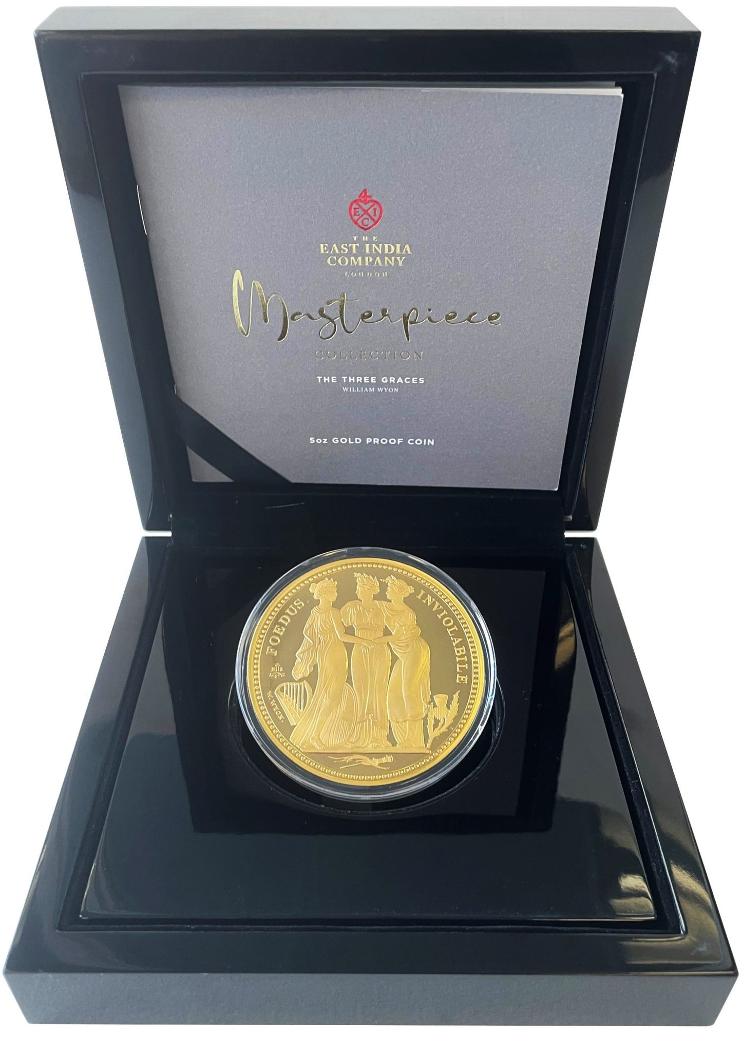 St Helena Elizabeth II 2021 PF70 UC gold 5oz Three Graces