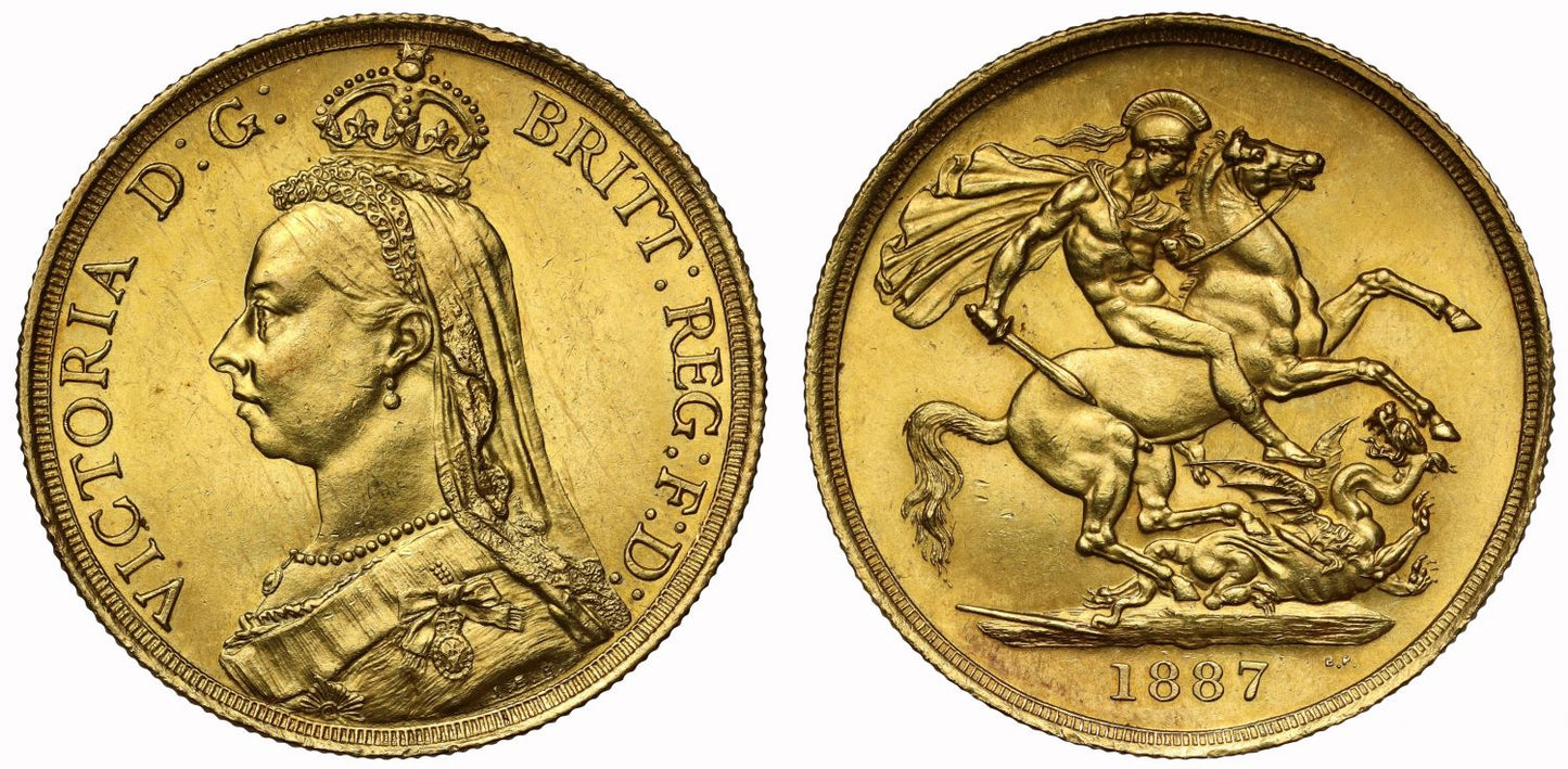 Victoria 1887 Two-Pounds, Golden Jubilee issue