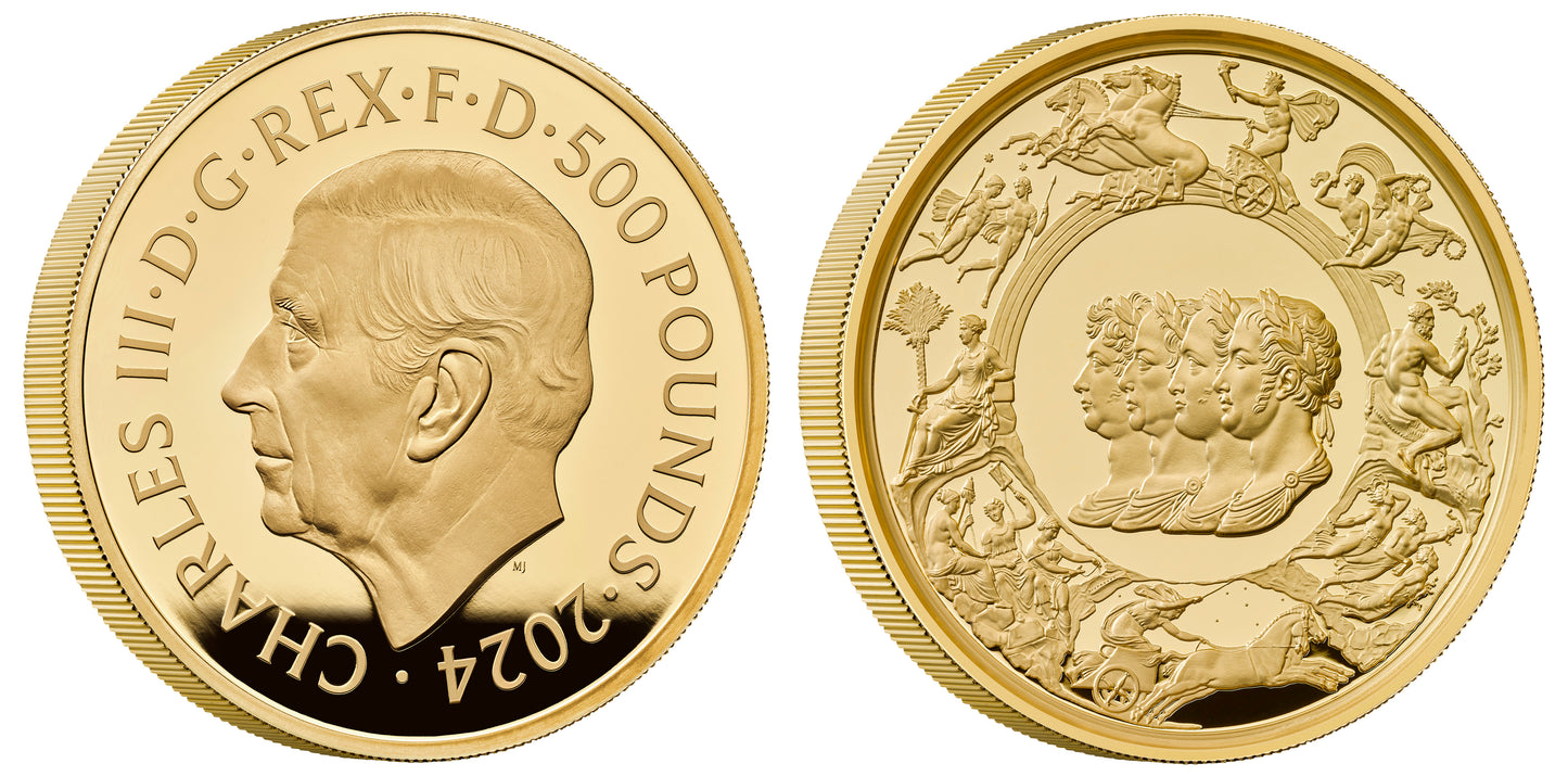 Charles III 2024 PF70 UC FR gold 5oz Waterloo Leaders