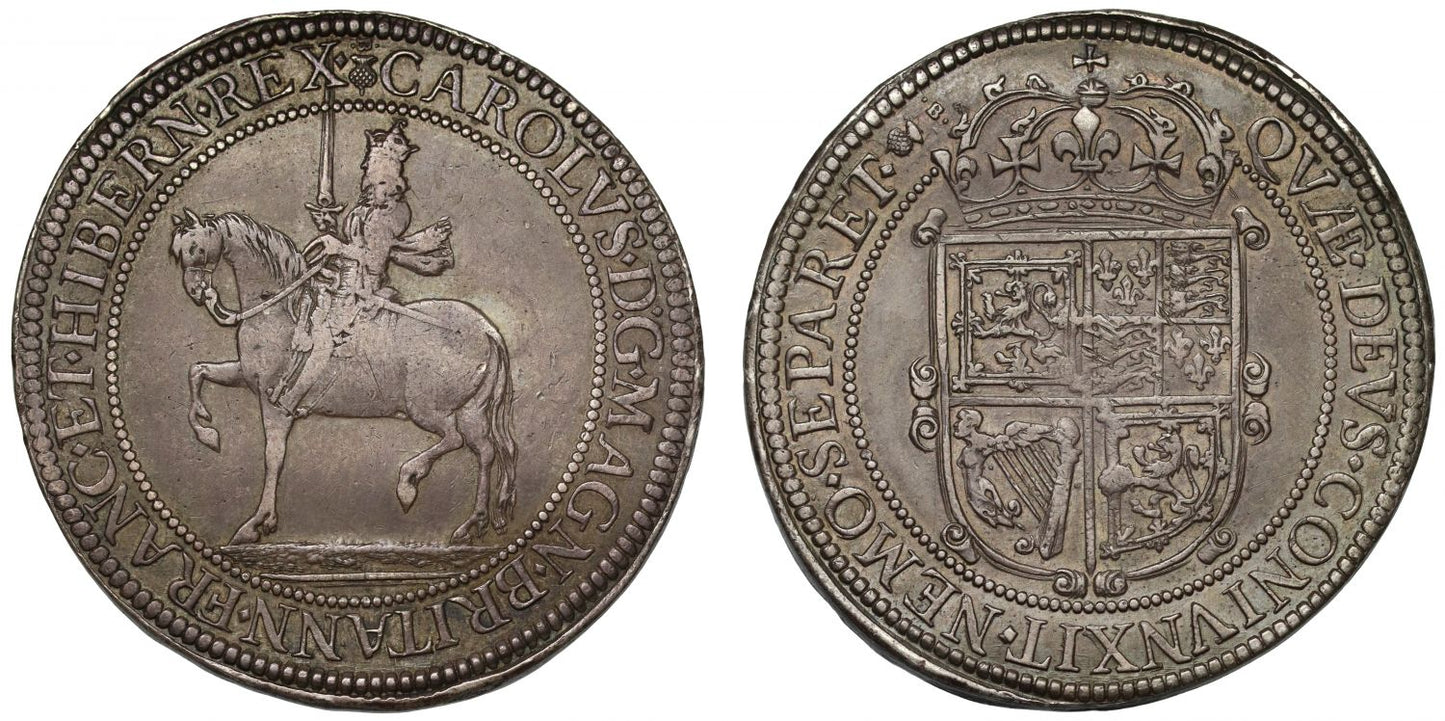 Scotland, Charles I Sixty-Shillings, Briot's third coinage, NGC XF45, 2nd finest