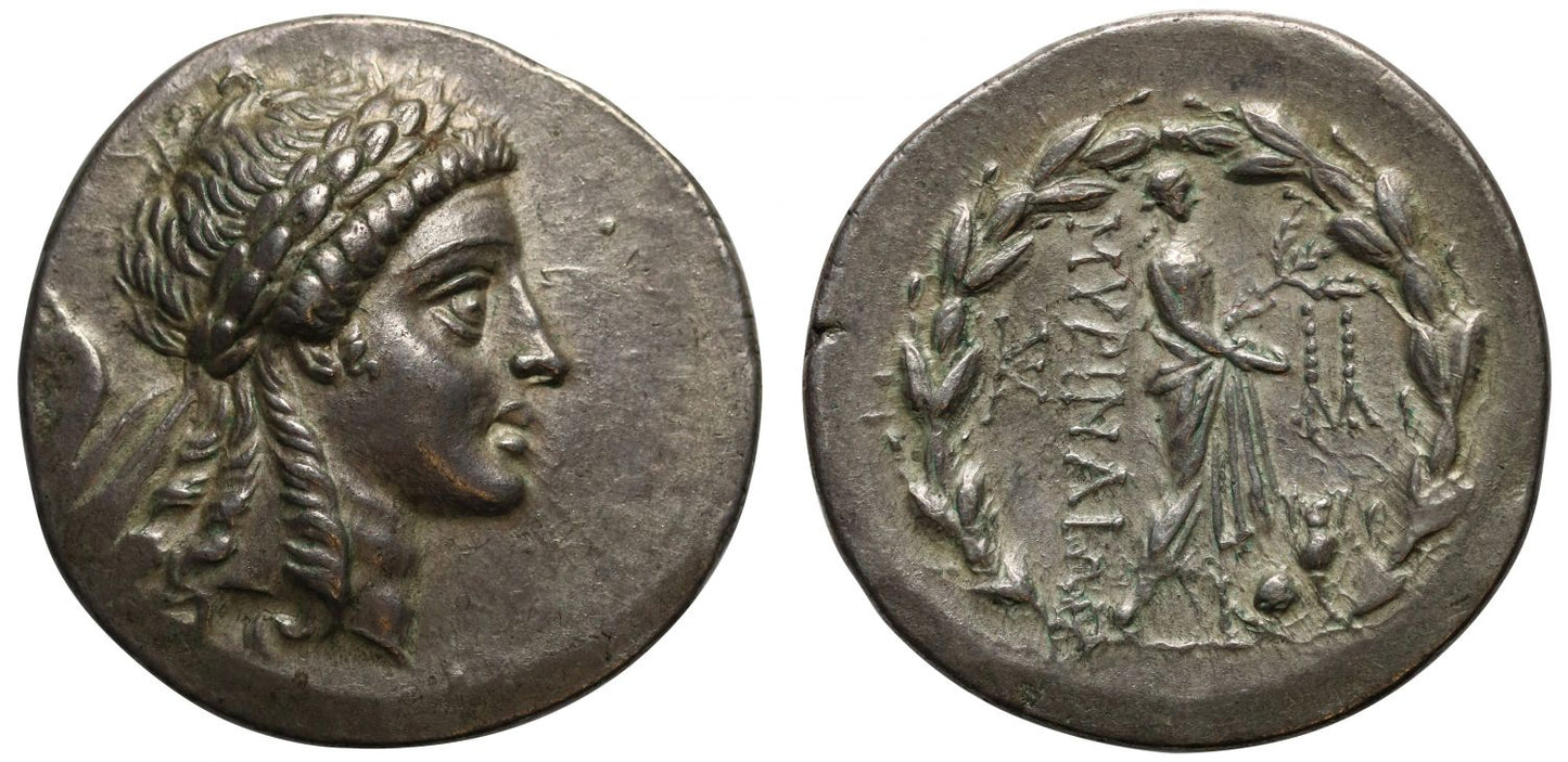 Aeolis, Myrina, Silver Tetradrachm, Ch XF 5/5 4/5.