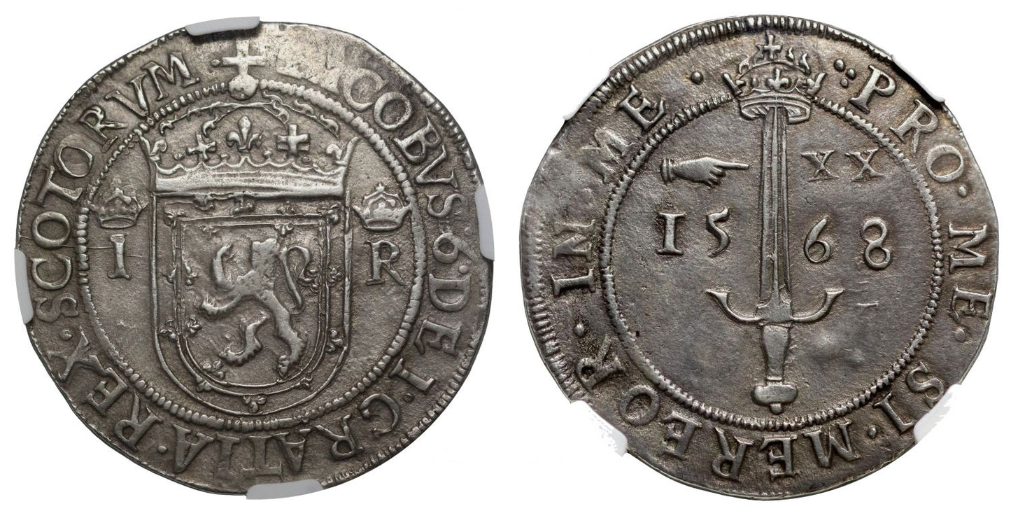 Scotland, James VI 1568 2/3-Ryal, without revaluation countermark, XF40, ex Triest