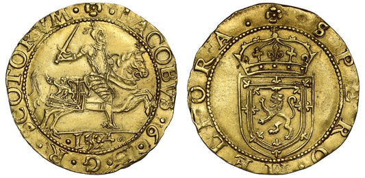 Scotland, James VI 1594 gold Rider, seventh coinage