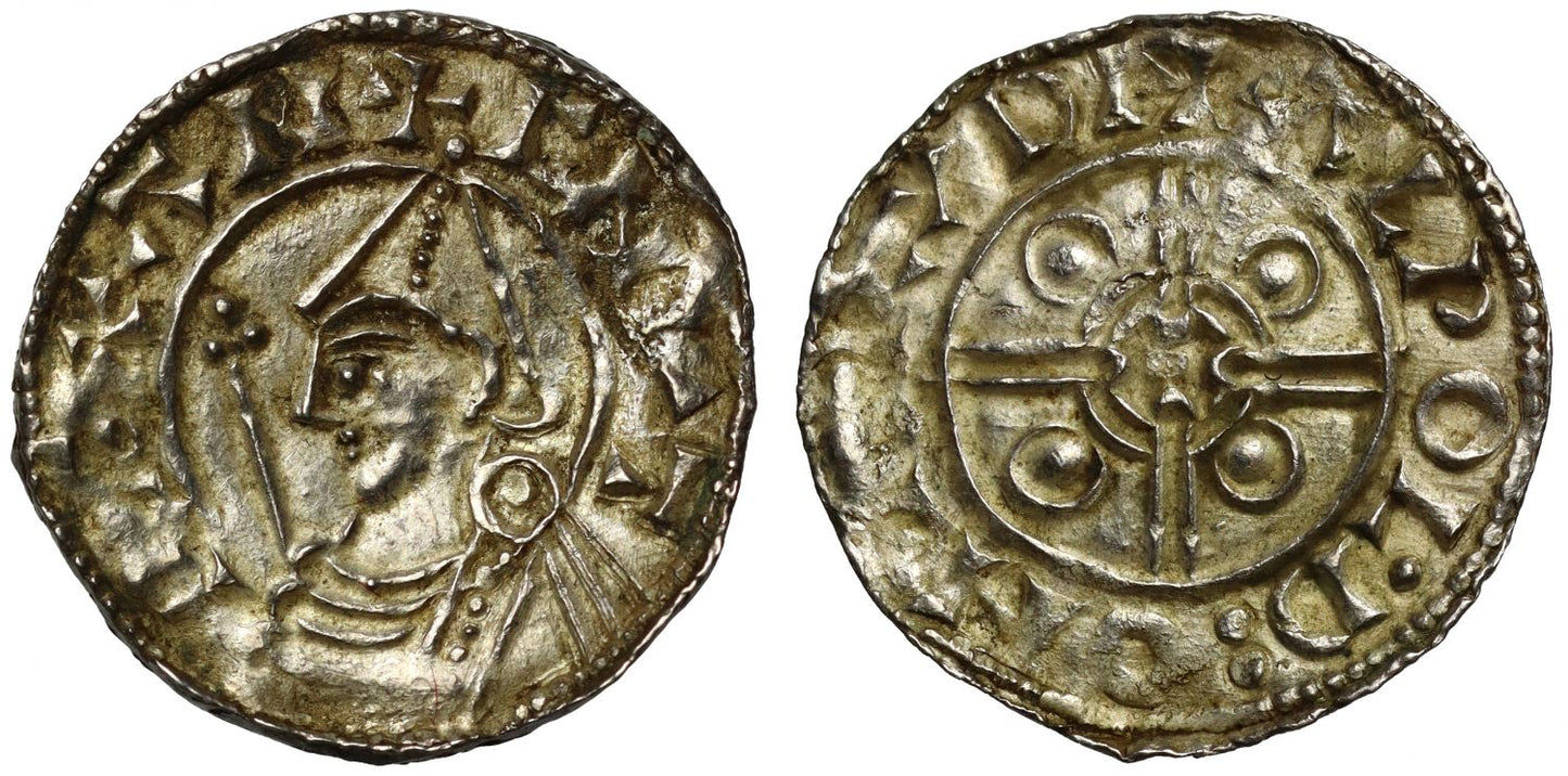 Canute Penny, Helmet type, Bridport, Alwold, ex Dawson and Conte
