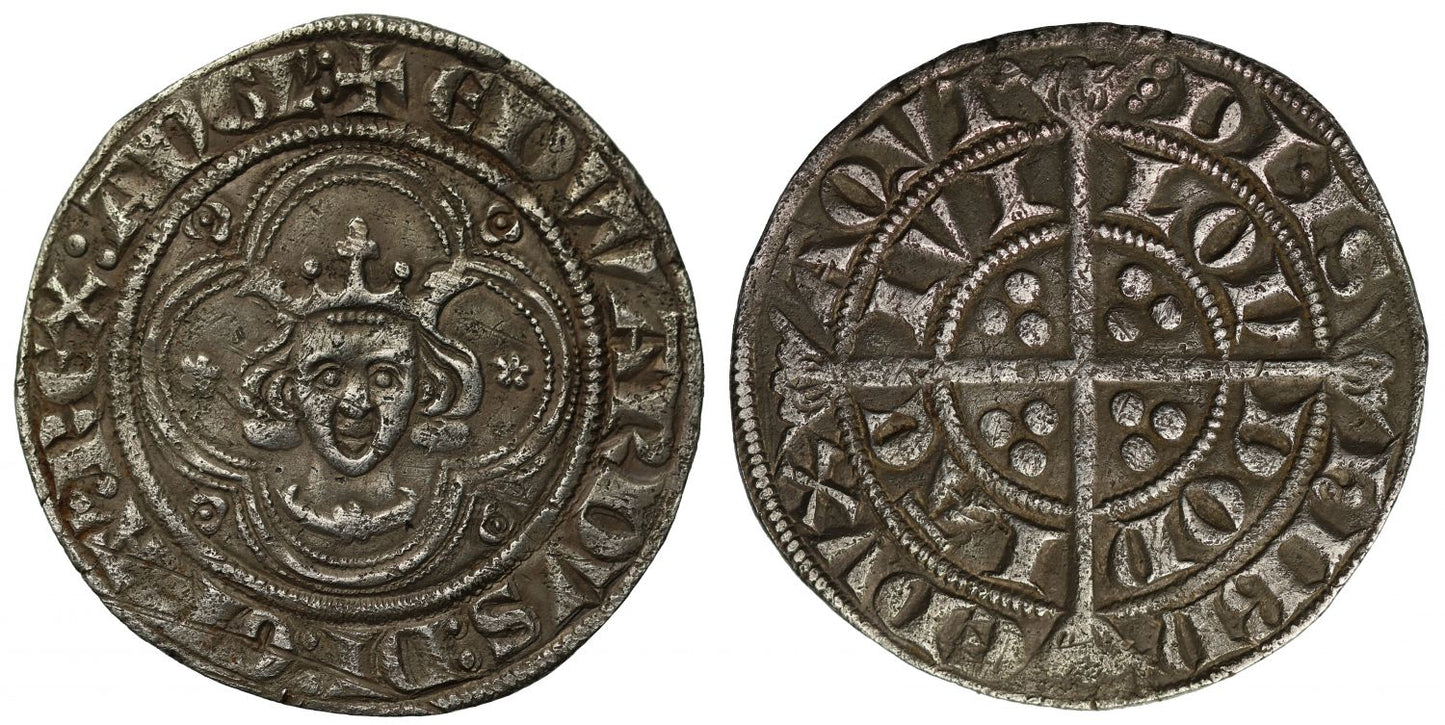 Edward I Groat, new coinage from 1279, London, variety d, class 7, very rare