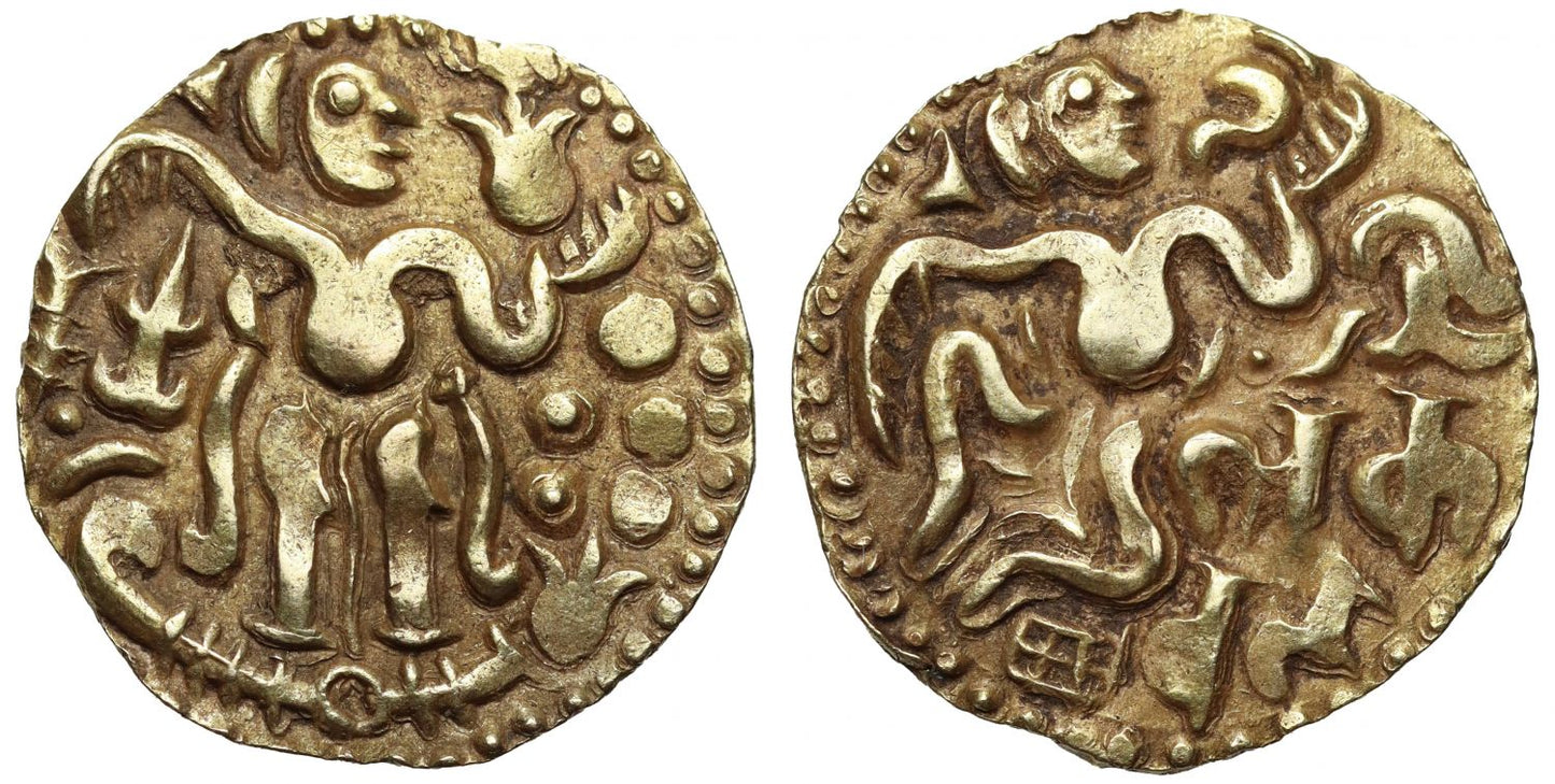 Sri Lanka / Southern India, (c. 960-1214), anonymous gold Kahavanu.