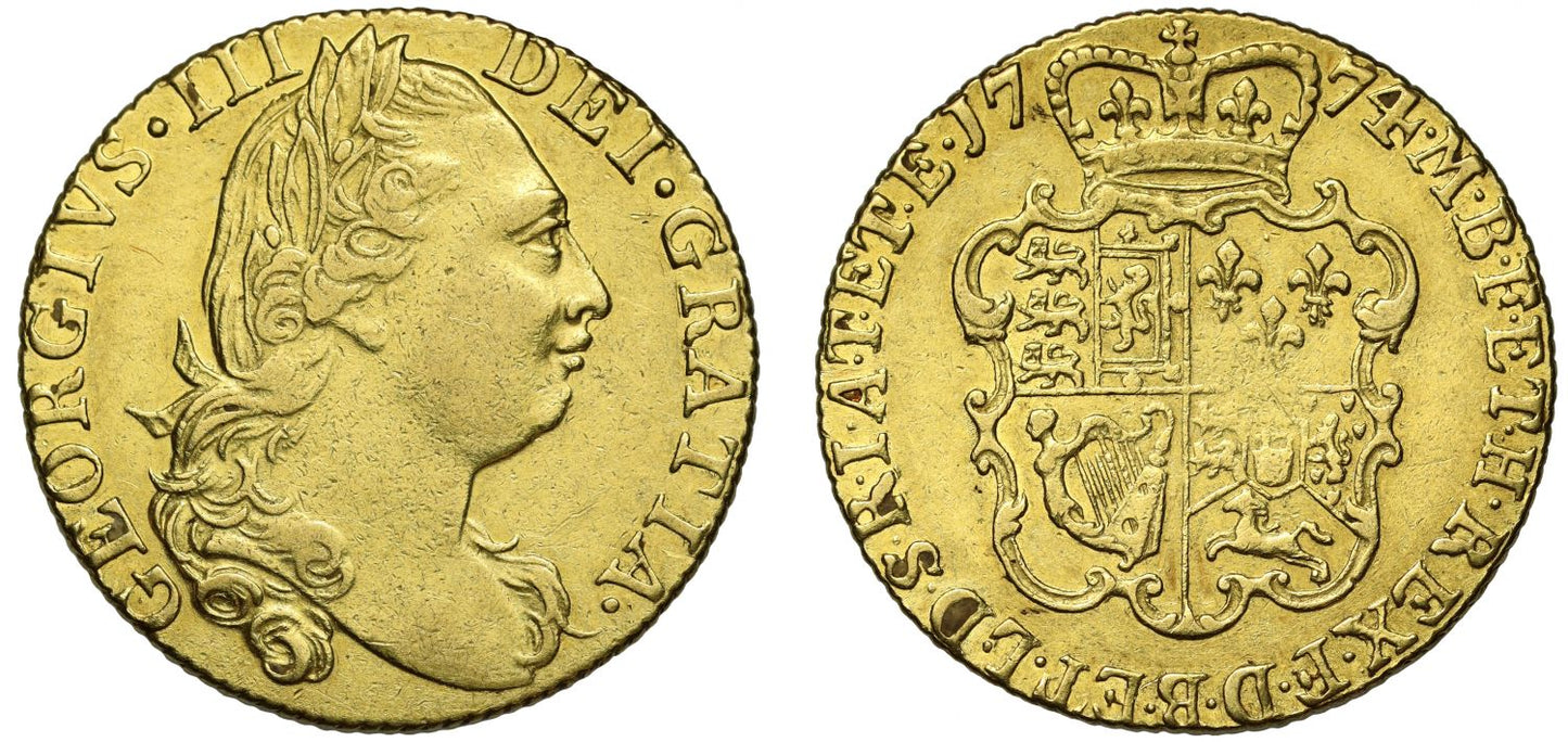 George III 1774 Guinea, 4th head