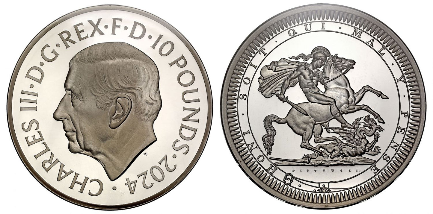 Charles III 2024 silver proof 10oz Pistrucci