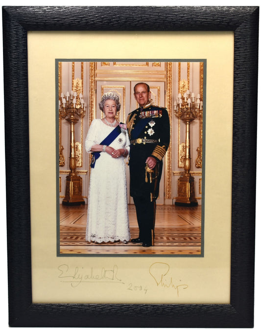 HM The Queen and The Duke of Edinburgh, 2004 signed Portrait Photograph