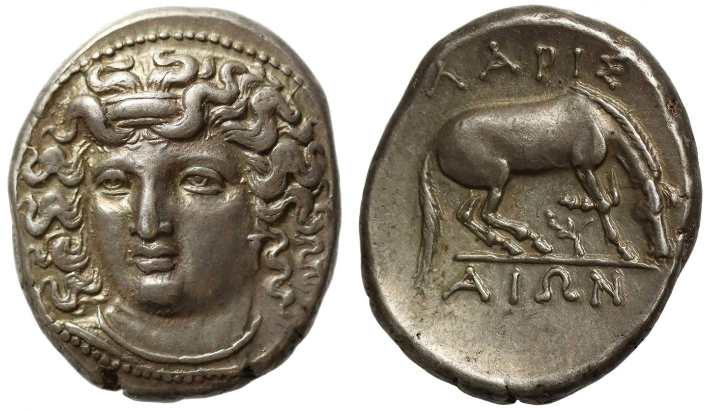 Thessaly, Larissa, Silver Drachm, c. 356-342 BC.
