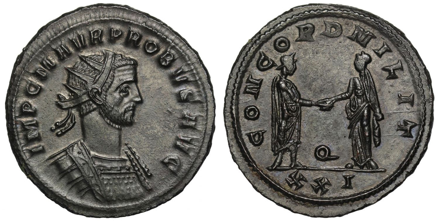 Probus, AE Antoninianus, rev. CONCORD MILIT.