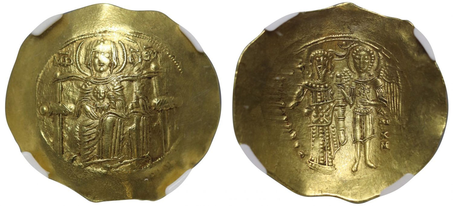Isaac II, Gold Hyperpyron, Ch AU 4/5 4/5