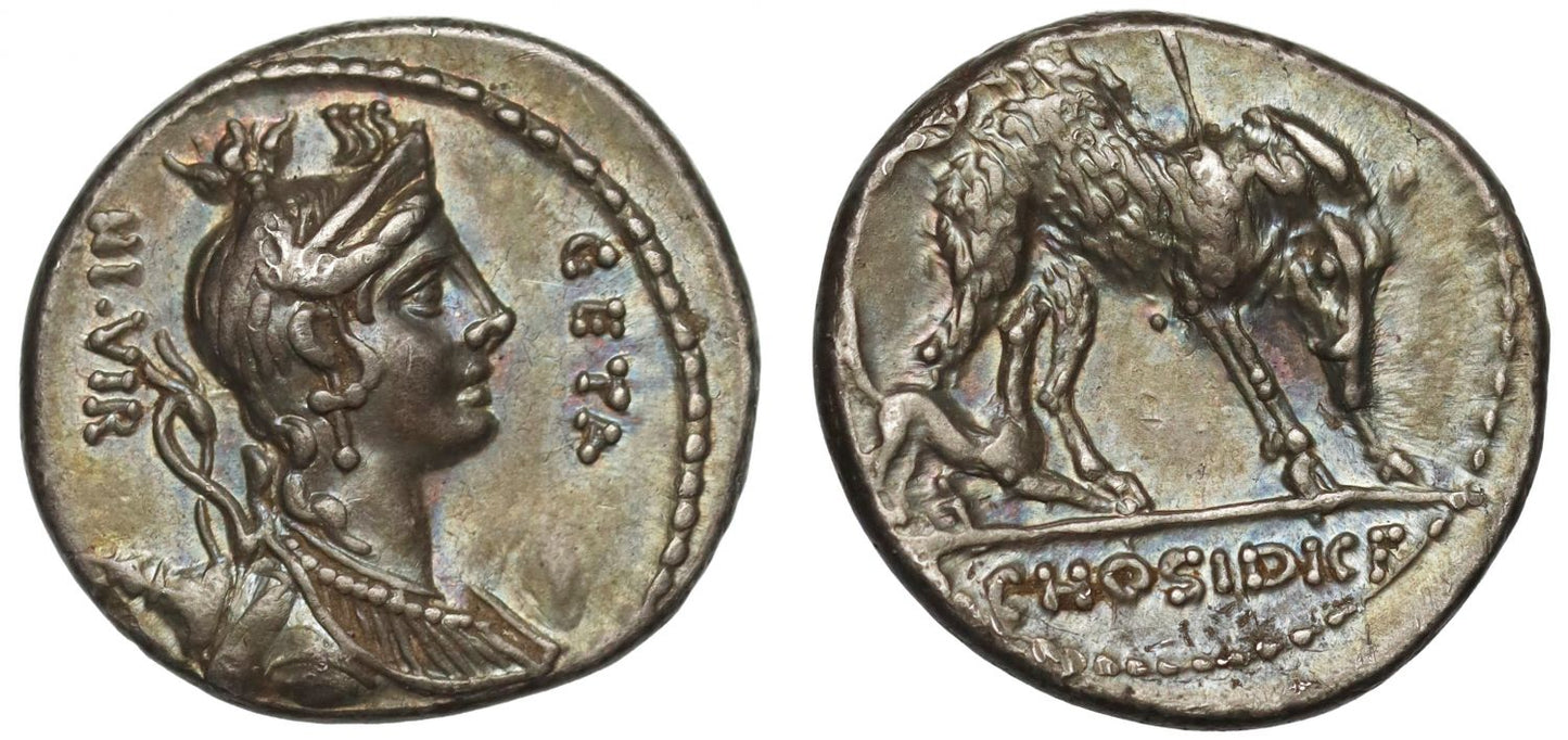 C. Hosidius Geta, Silver Denarius.