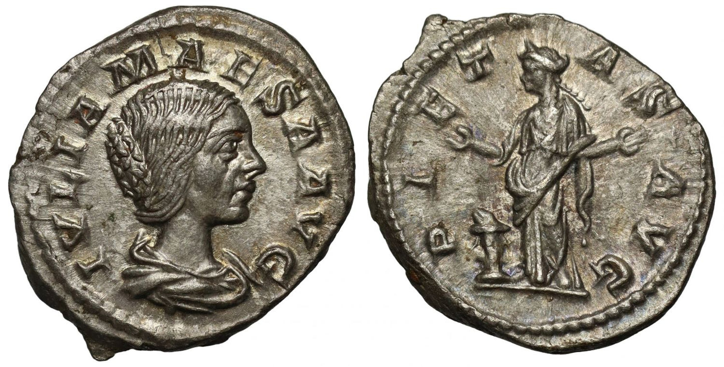 Julia Maesa, Silver Denarius, Pietas