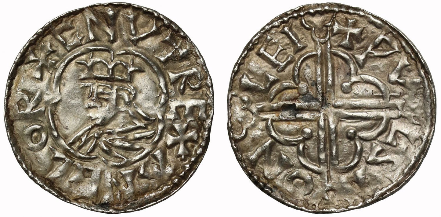 Canute Penny, Quatrefoil type, Chester, moneyer Wulsi