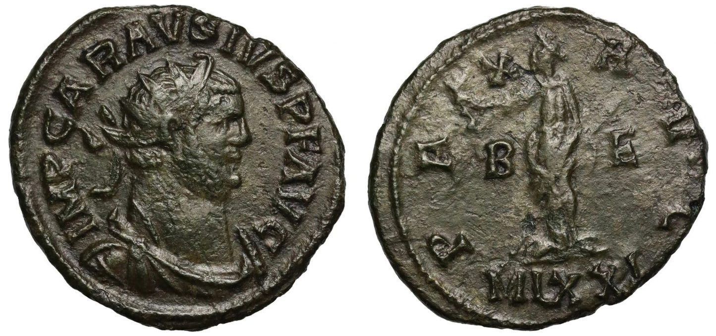 Carausius (A.D. 286-293), AE Antoninianus, London, Pax.