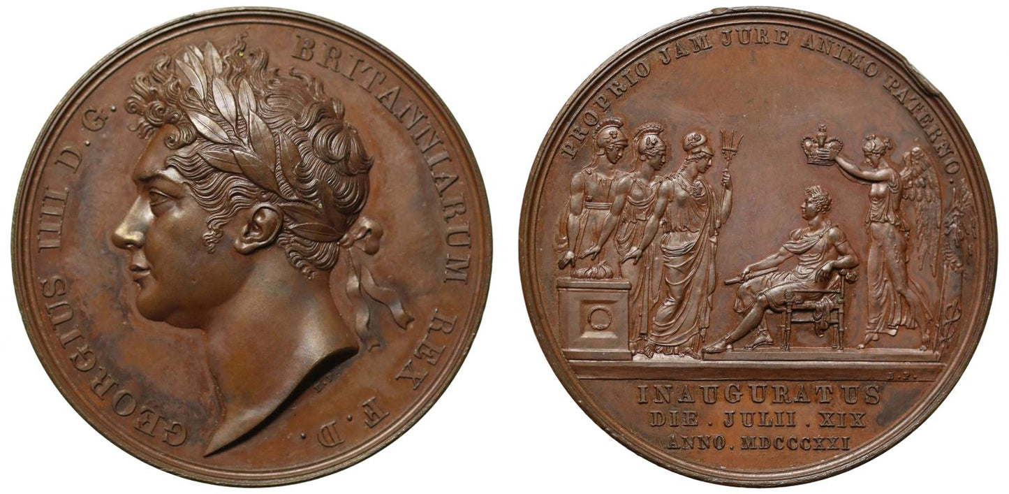 Coronation of George IV, 1821, Bronze Medal.