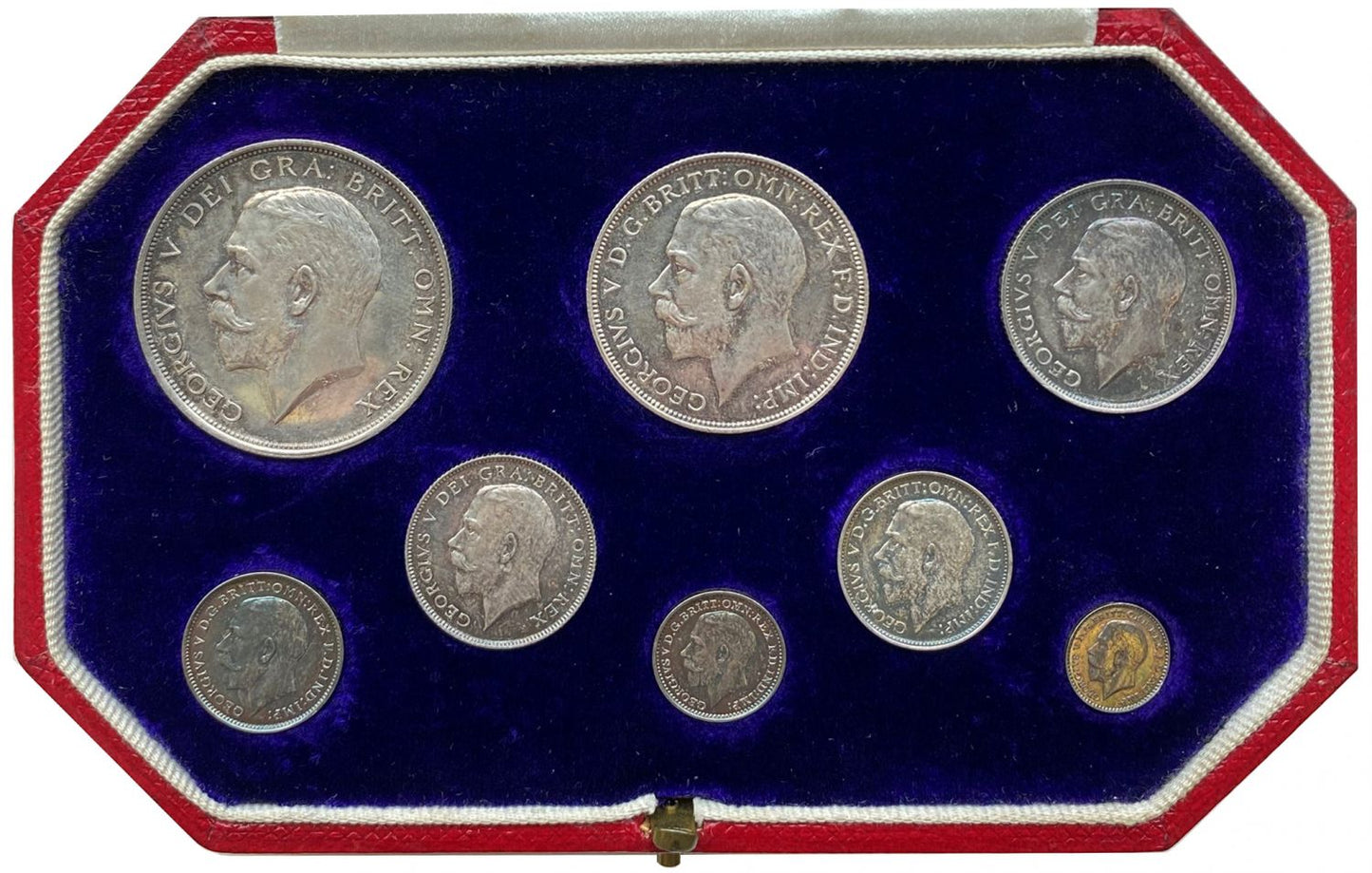 George V 1911 8-coin silver proof Set for Coronation
