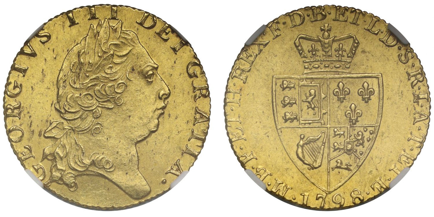 George III 1798 Guinea Spade reverse MS61