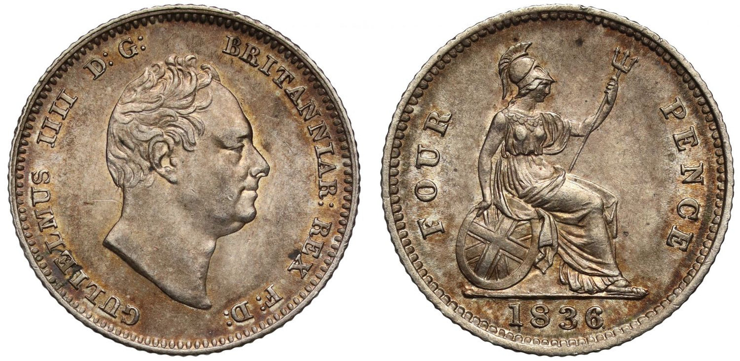 William IV 1836 silver Groat
