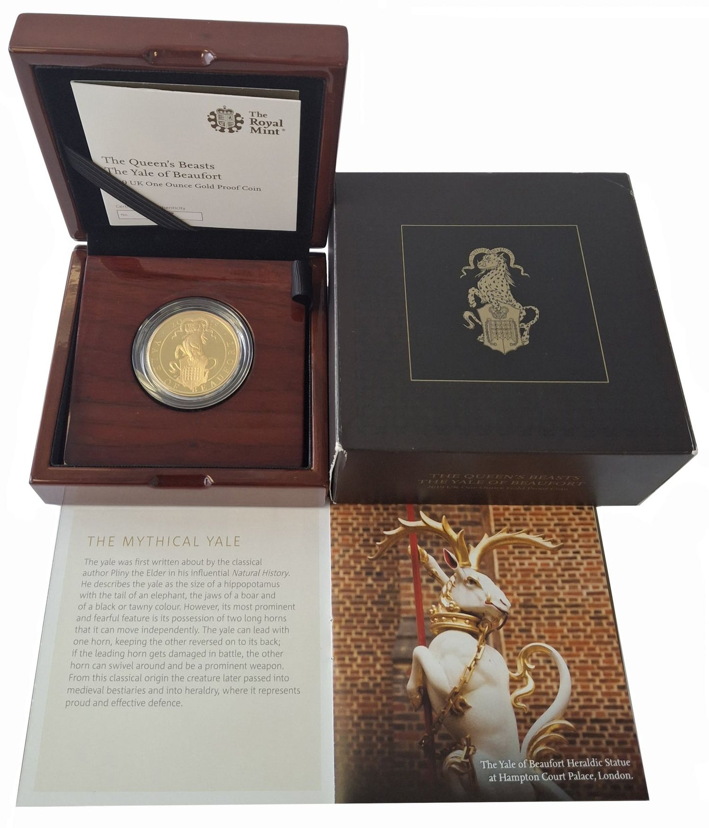 Elizabeth II 2019 gold proof 1oz QB Yale of Beaufort
