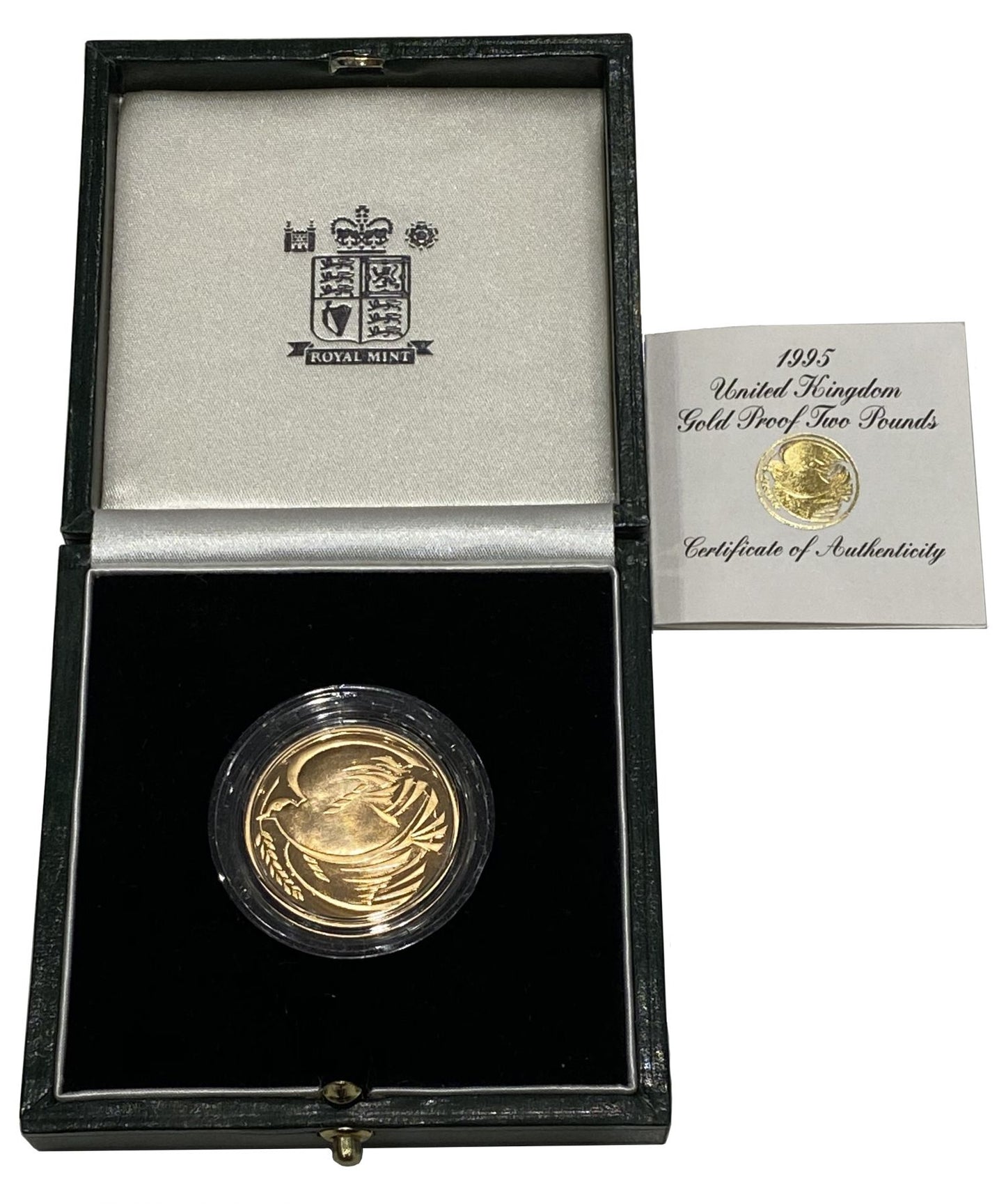 Elizabeth II 1995 proof Two-Pounds Dove of Peace