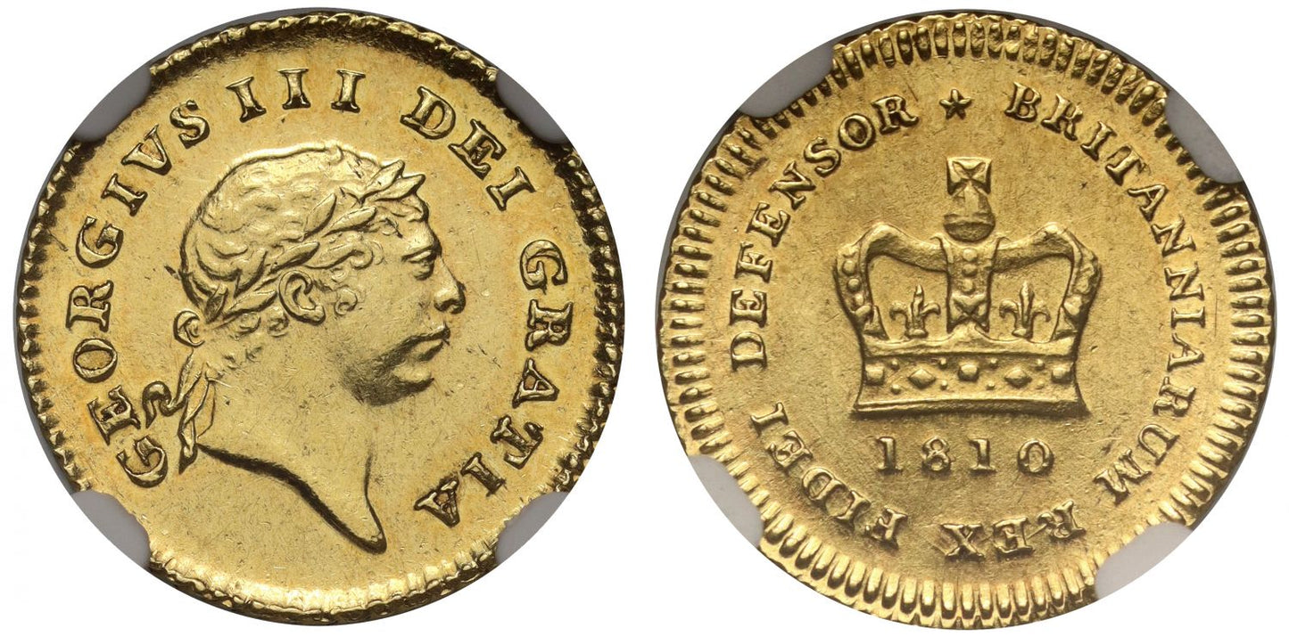 George III 1810 Third-Guinea, third type NGC MS61