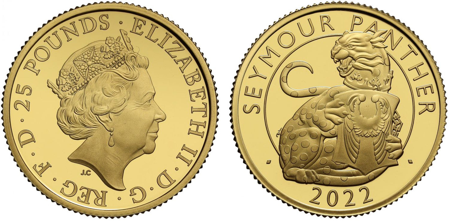 Elizabeth II 2022 gold proof 1/4oz TB Panther