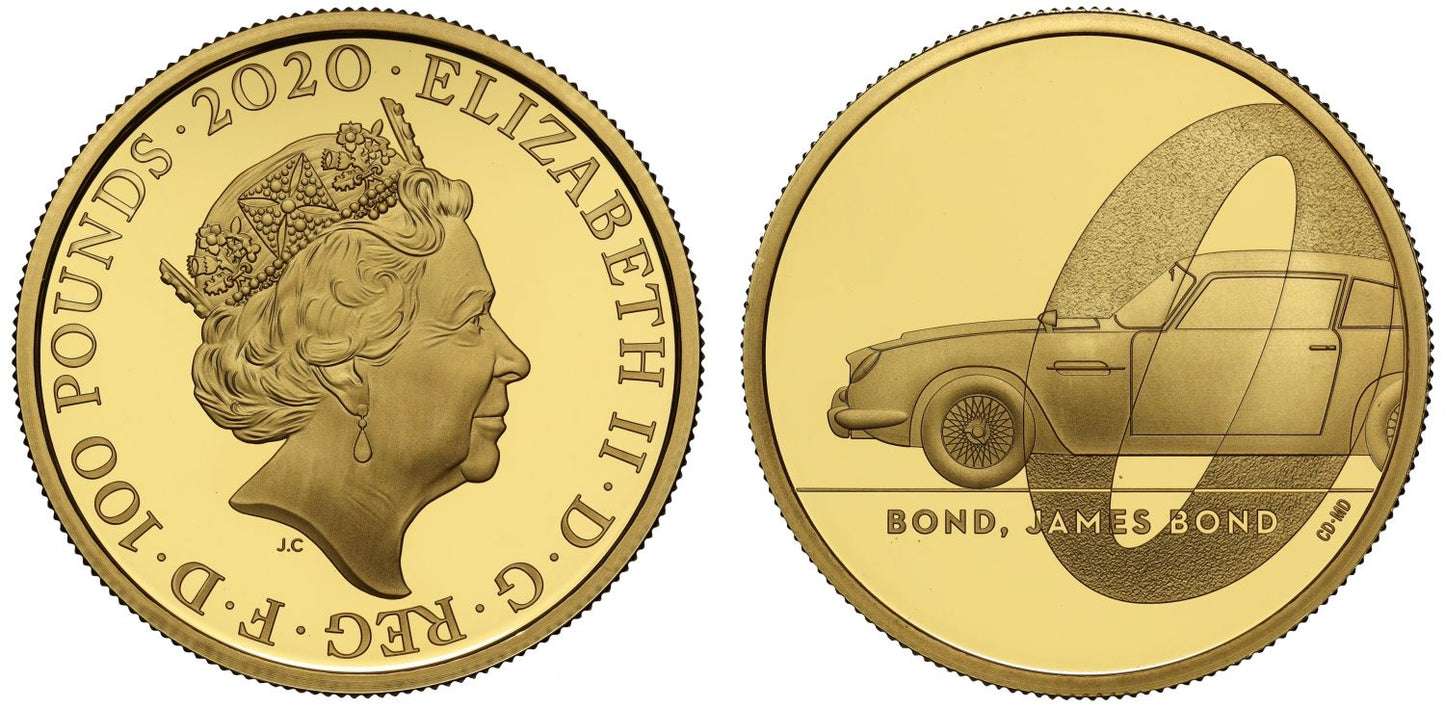 Elizabeth II 2020 gold proof One Ounce Bond Coin 1
