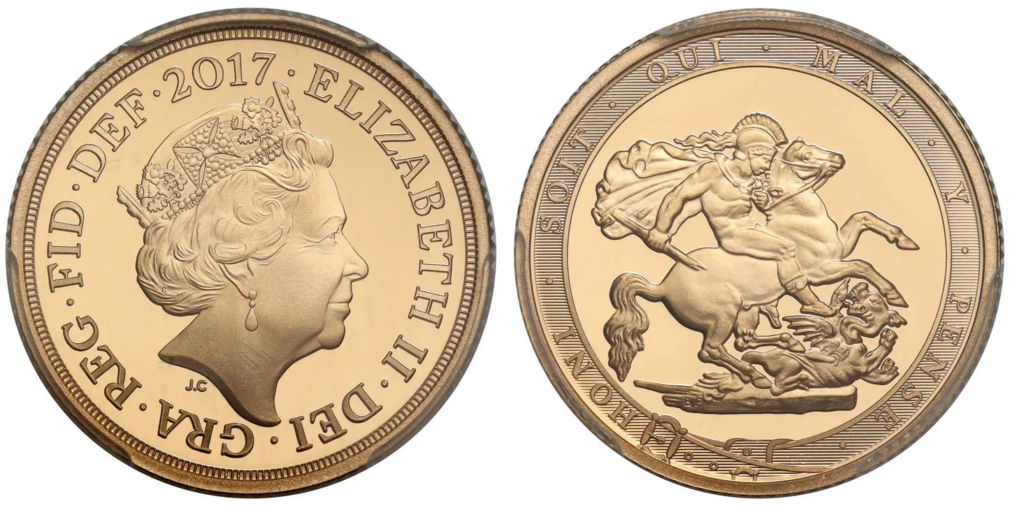 Elizabeth II 2017 PR70 DCAM Sovereign 200th Anniversary