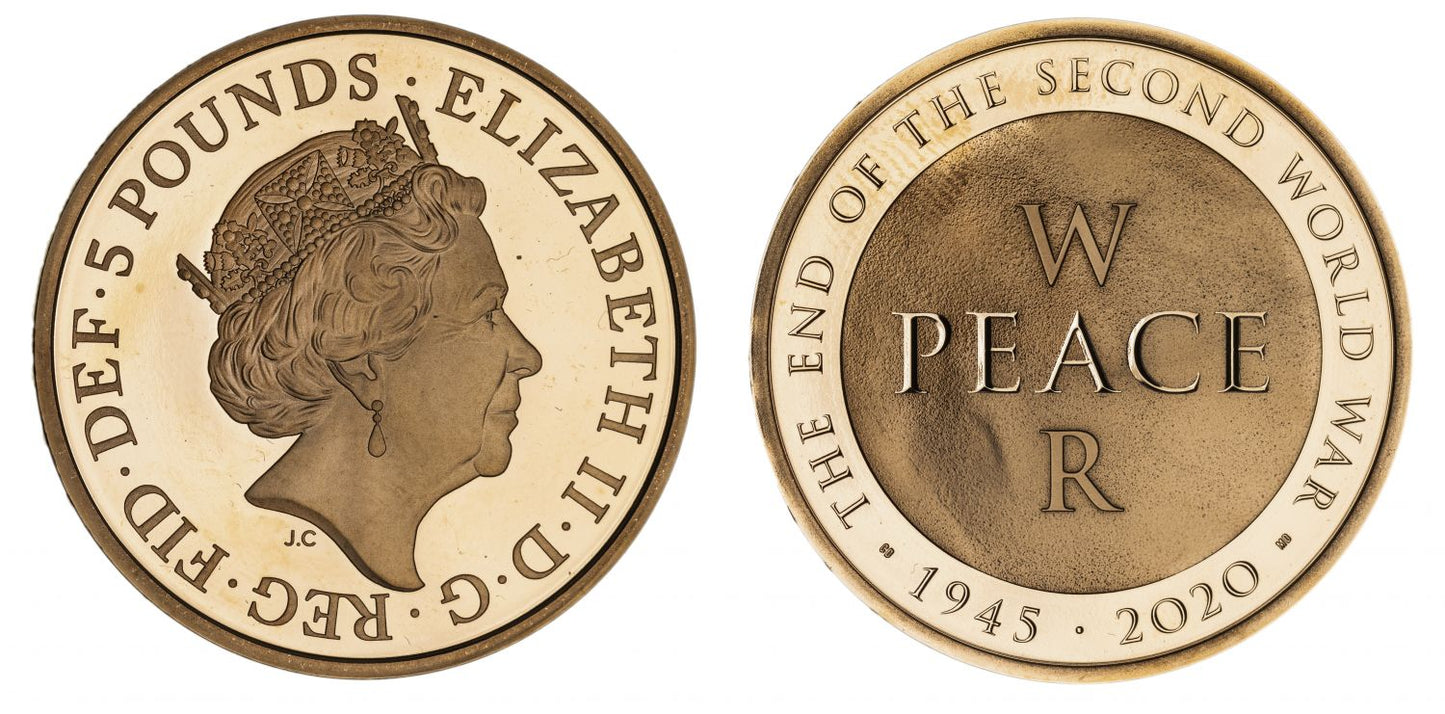 Elizabeth II 2020 proof Five-Pounds End of WWII