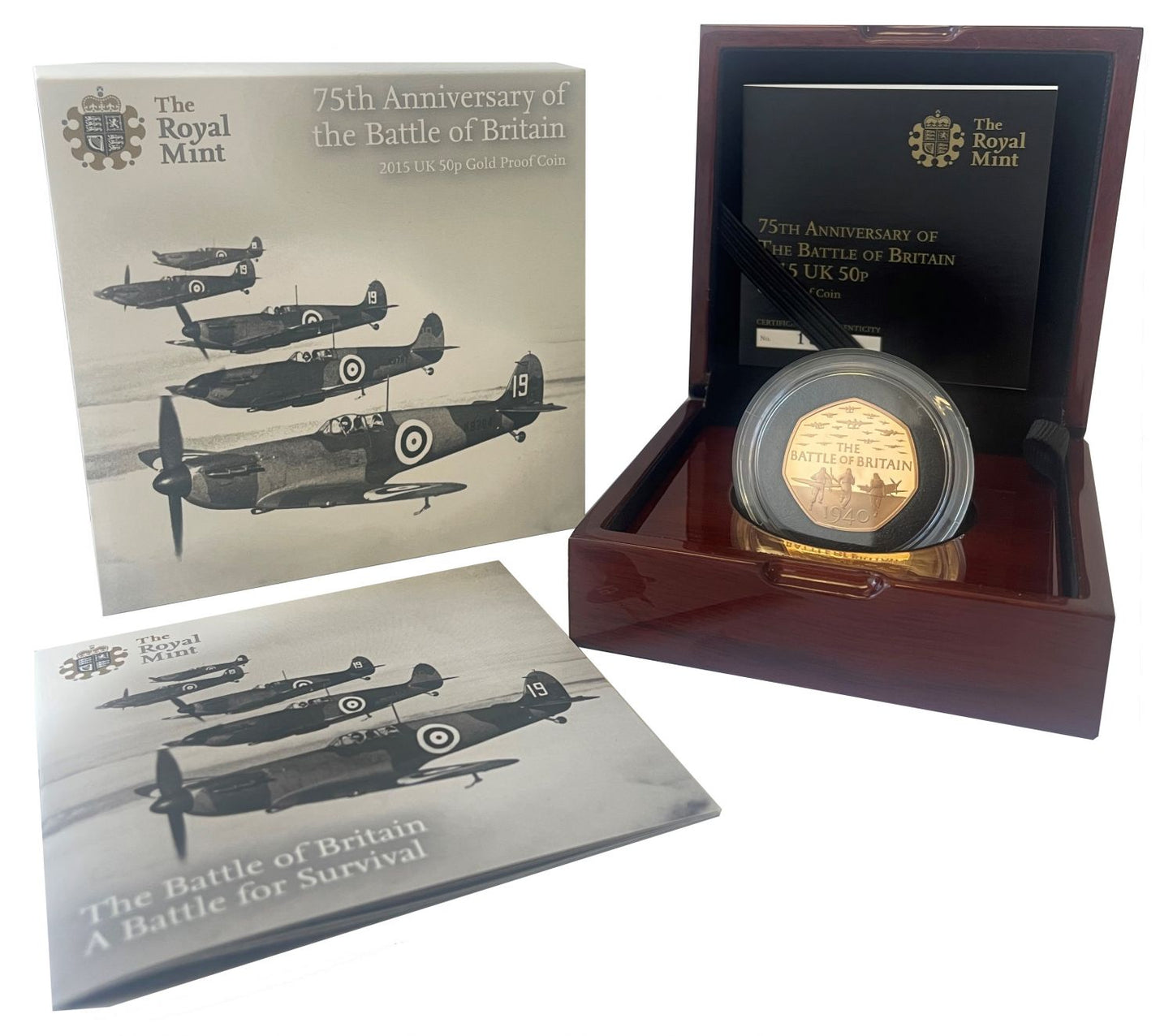 Elizabeth II 2015 gold proof 50p Battle of Britain