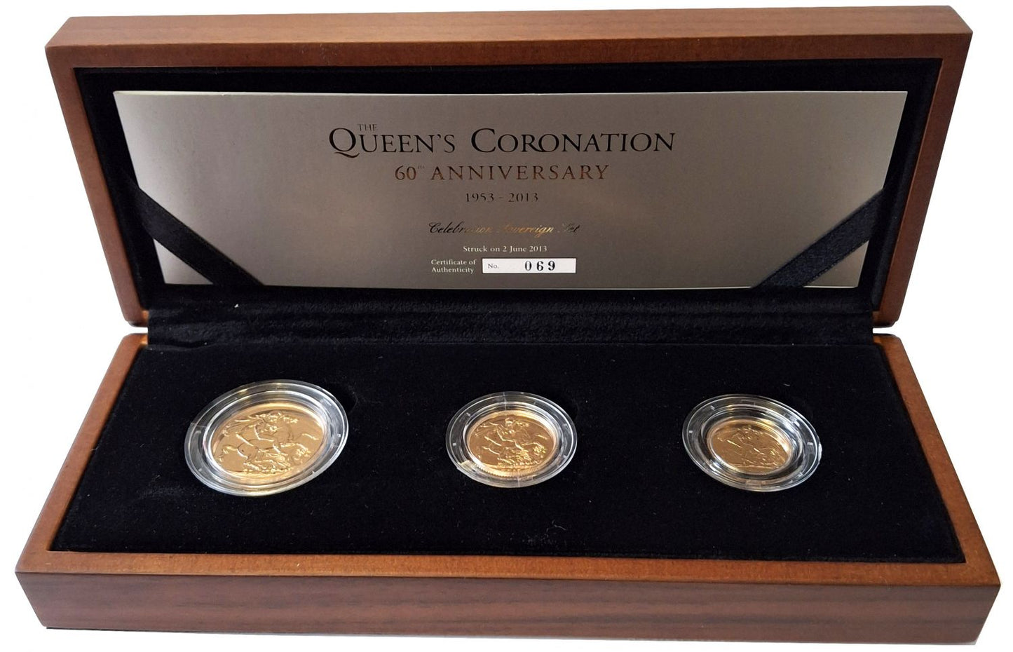 Elizabeth II 2013 3-coin Set SOTD Queen's Coronation 60th Anniversary