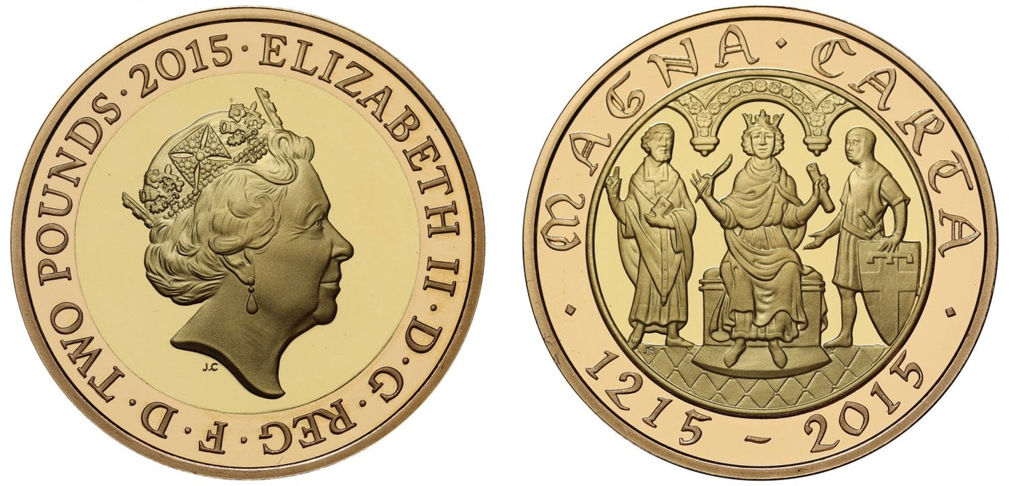 Elizabeth II 2015 proof Two-Pounds Magna Carta
