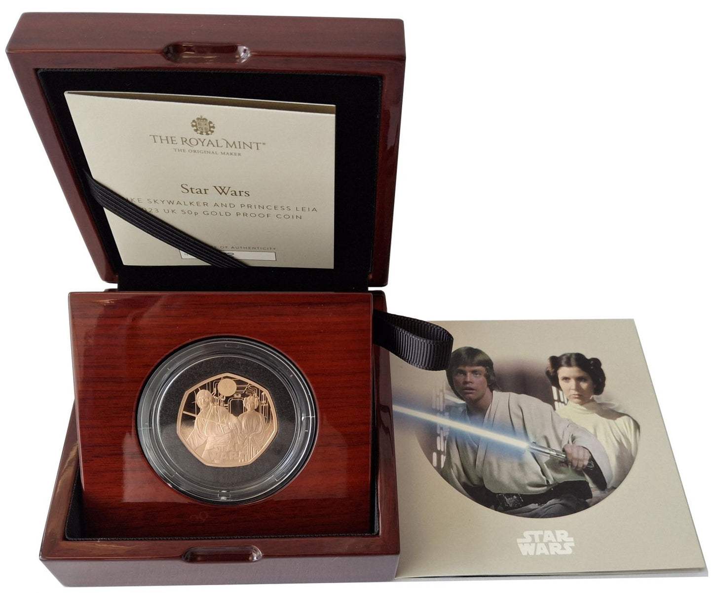 Charles III 2023 gold proof 50p Luke Skywalker & Princess Leila