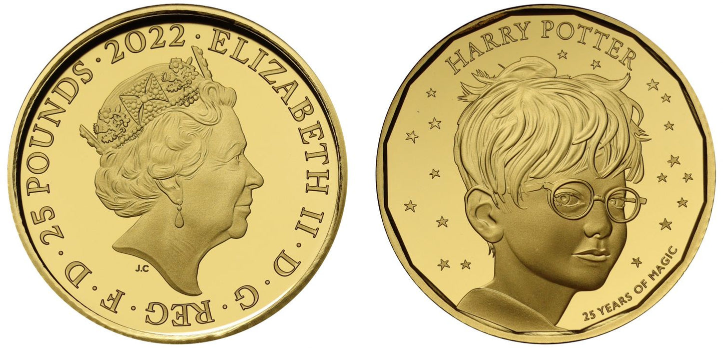 Elizabeth II 2022 gold proof 1/4oz Harry Potter
