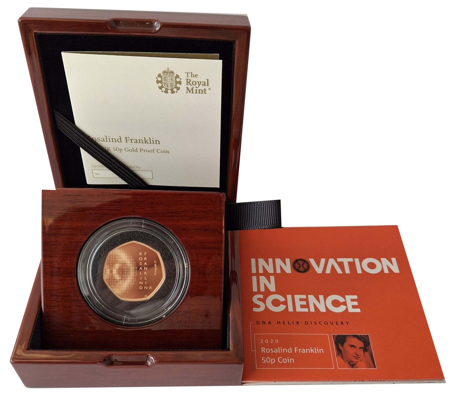 Elizabeth II 2020 gold proof 50p Rosalind Franklin