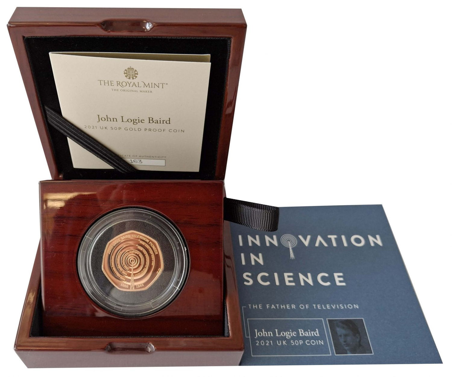 Elizabeth II 2021 gold proof 50p John Baird