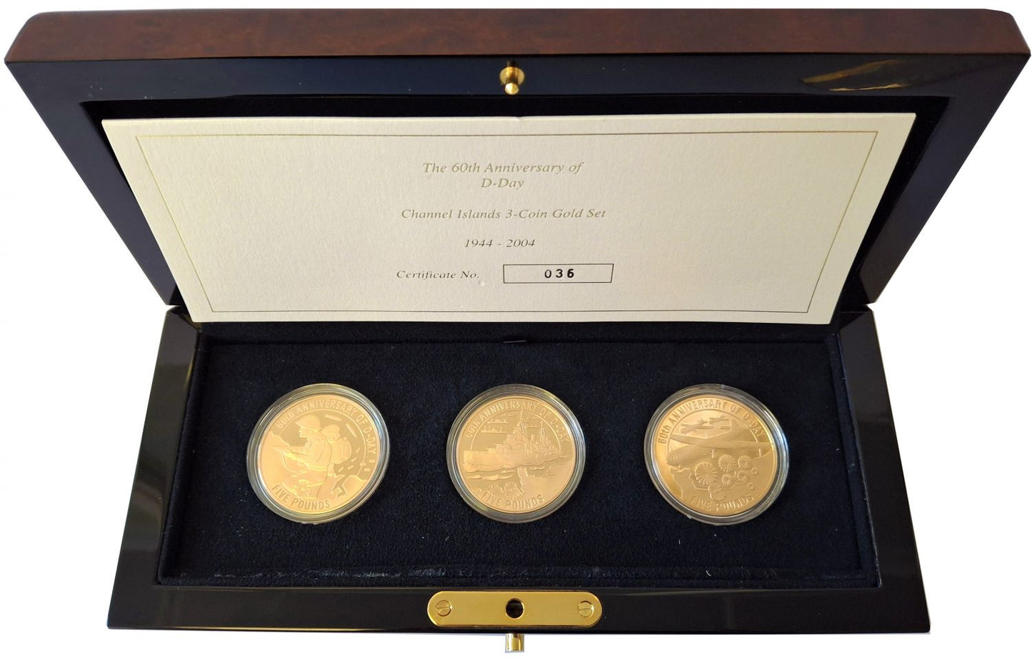 * Elizabeth II 2004 3-coin Gold Set 60th Anniversary of D-Day