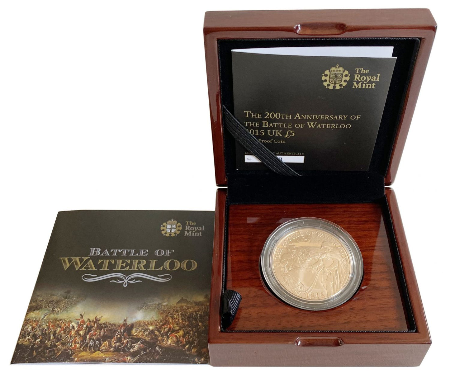 Elizabeth II 2015 proof Five-Pounds Waterloo