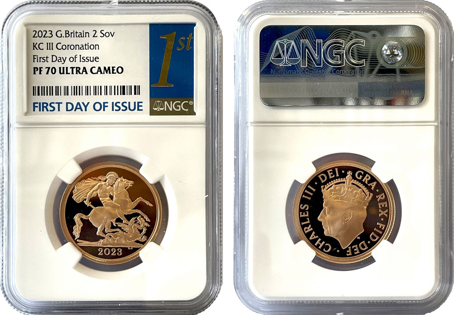 Charles III 2023 proof Two-Pounds PF70 FDI