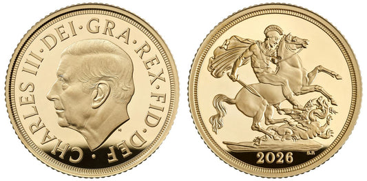 *Charles III 2026 gold PF70 First Day of Issue Sovereign