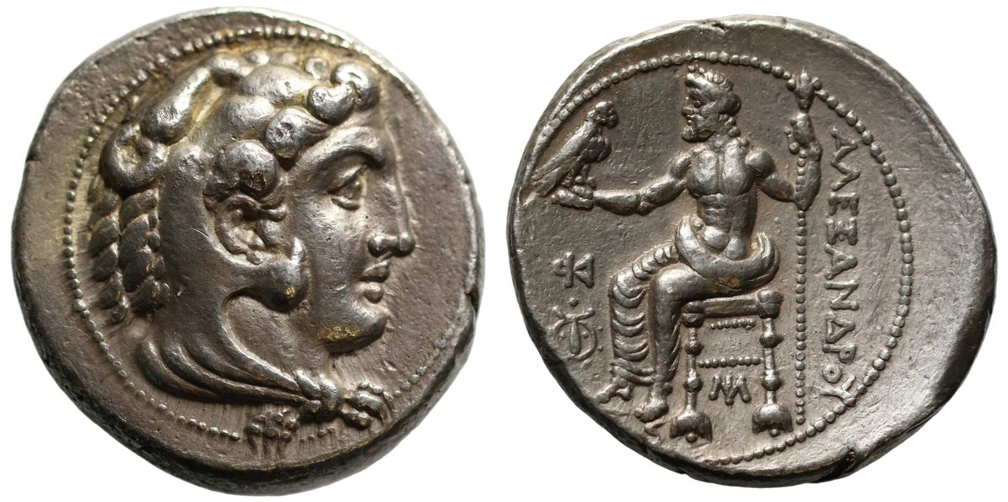 Kings of Macedon, Alexander III, the Great (336-323 BC), Lifetime Issue Silver Tetradrachm.