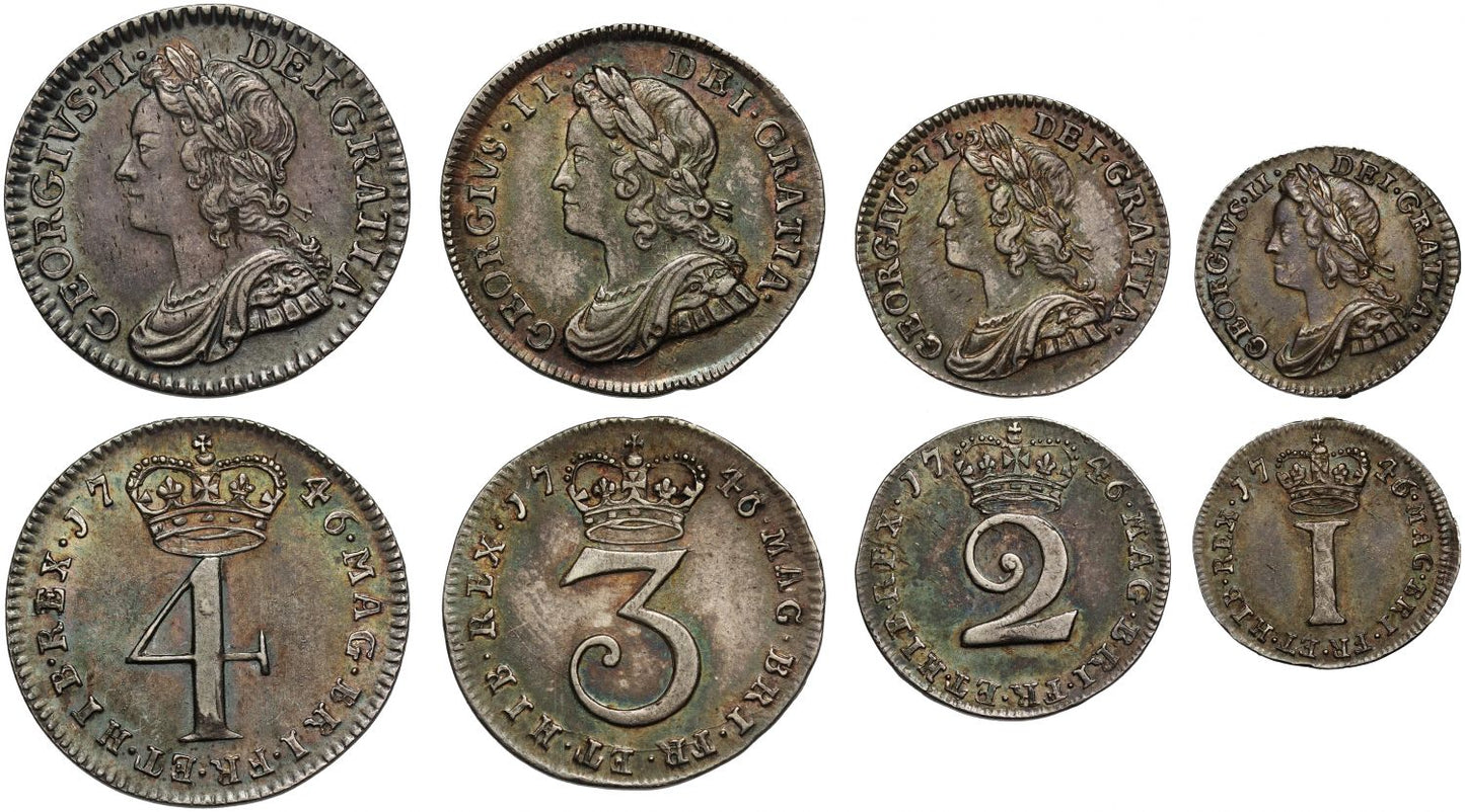 George II 1746 Maundy Set, young head