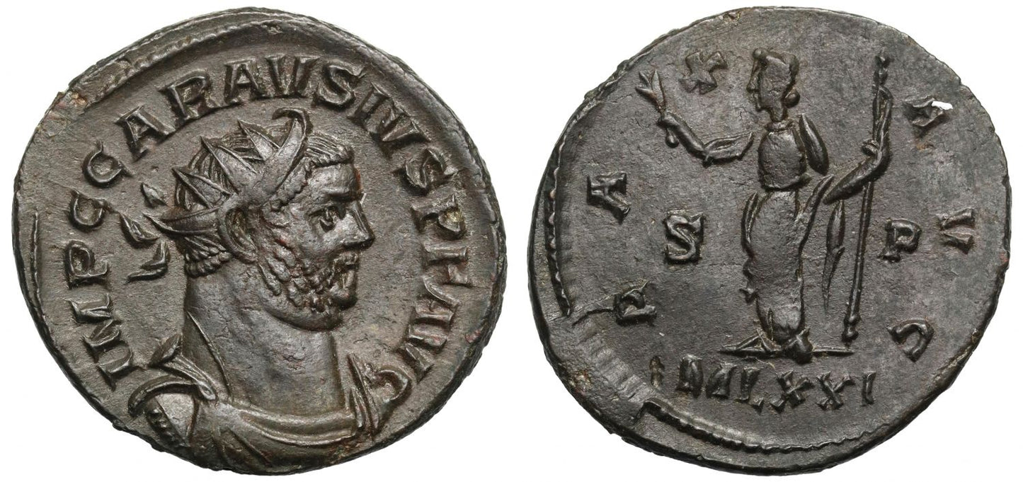 Carausius AE Antoninianus, Pax.
