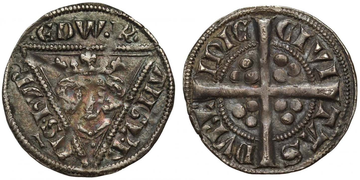 Ireland, Edward I Penny, 2nd coinage, Dublin, type 1b, long cross