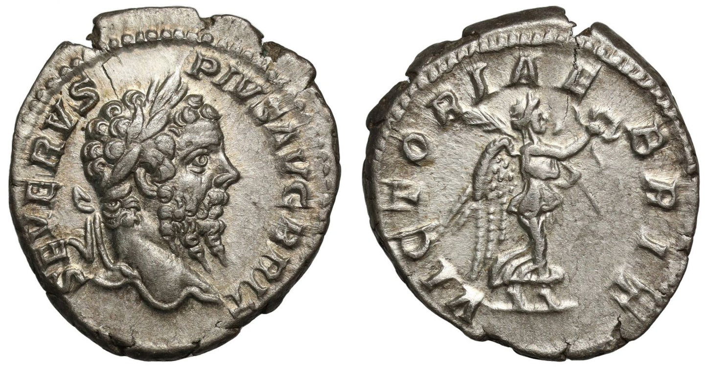 Septimius Severus, Silver Denarius, Victory in Britain